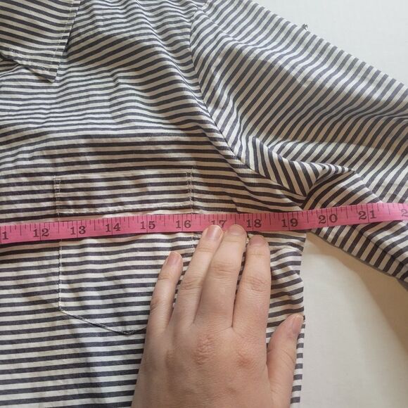 J Crew Women Striped Button Down Shirt Size Small - Picture 3 of 6